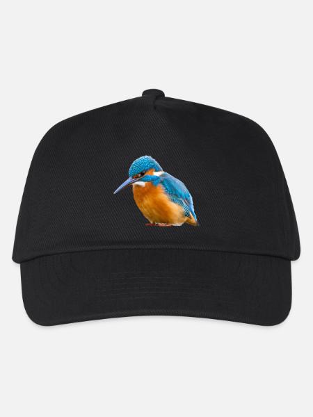 Eisvogel Kingfisher Alcedo Atthis Vogel Natur - Kinder Basecap - Schwarz