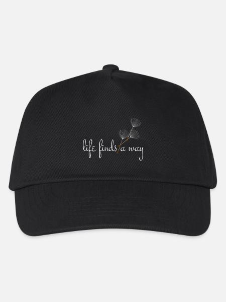 Life finds a way - Pusteblume - Kinder Basecap - Schwarz