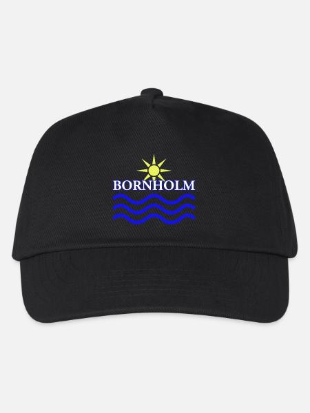 BORNHOLM-Sun Water - Kinder Basecap - Schwarz