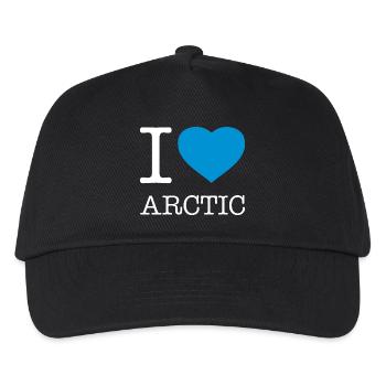 I LOVE ARCTIC - Kids’ Baseball Cap - black - Front