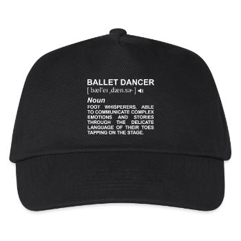 Ballet Dancer Definition - Kids’ Baseball Cap - black - Front