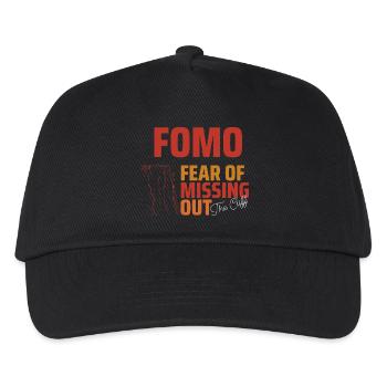 Typographie de la falaise du FOMO Club - Casquette de baseball Enfant - noir - Devant