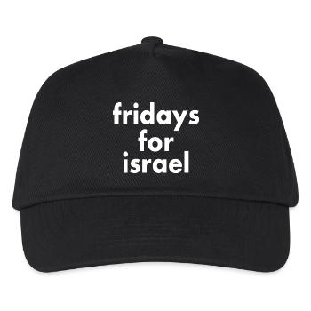 Fridays for israel - Kinder Basecap - Schwarz - Vorne