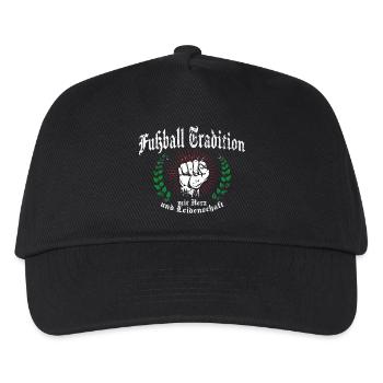 Fußball Tradition Ultras - Kinder Basecap - Schwarz - Vorne