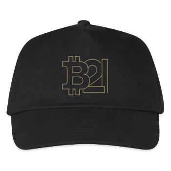 Bitcoin Silhouette Pocket Size - Kids’ Baseball Cap - black - Front