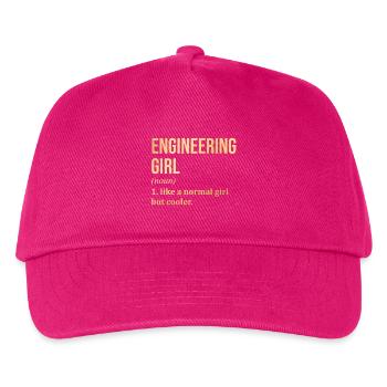 Ingenieur - Kinder Basecap - Fuchsia - Vorne