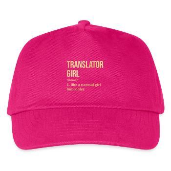 Translator - Casquette de baseball Enfant - fuchsia - Devant