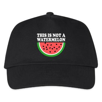 THIS IS NOT A WATERMELON - Kids’ Baseball Cap - black - Front