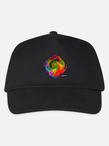 "Tornado2.4" by Acryl Galerie & Design - Kinder Basecap - Schwarz