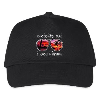 zwickts mi i moa i dram, holiday feeling, dialect - Kids’ Baseball Cap - black - Front