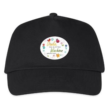 Saying Daycare Farewell - Thank You - Colorful Flowers - Kids’ Baseball Cap - black - Front