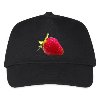 STRAWBERRY - Kids’ Baseball Cap - black - Front