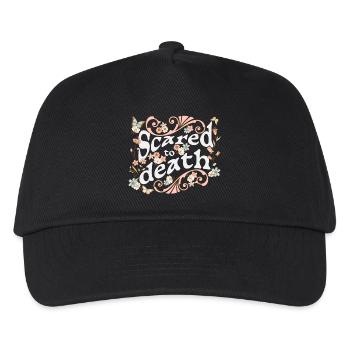 Scared to death for dark backgrounds - Kids’ Baseball Cap - black - Front