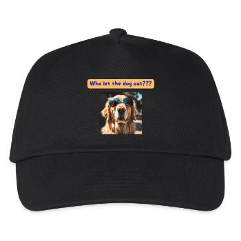 Labrador, Who let the dog out - Kinder Basecap - Schwarz - Vorne