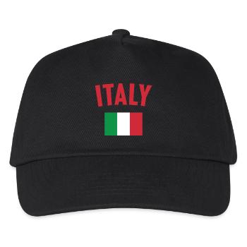 Italy Flag - Kids’ Baseball Cap - black - Front