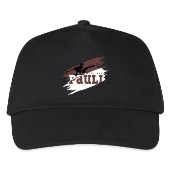 Fussballfans Pauli Die Macht aus dem Norden - Kinder Basecap - Schwarz - Vorne
