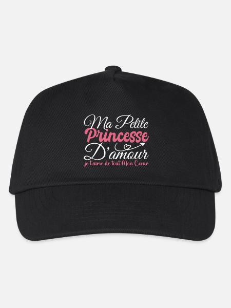 Prinzessin-Liebesgeschenk, meine Prinzessin, ich liebe dich - Kinder Basecap - Schwarz