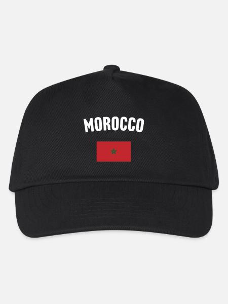 Drapeau du Maroc - Casquette de baseball Enfant - noir