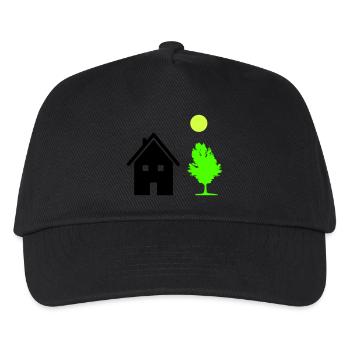 Arbre de maison - Casquette de baseball Enfant - noir - Devant