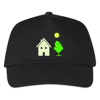 Arbre de maison - Casquette de baseball Enfant - noir - Devant