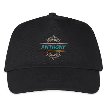 Anthony Anthony - Kinder Basecap - Schwarz - Vorne
