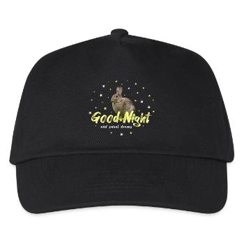 Good Night Hare Rabbit - Kids’ Baseball Cap - black - Front