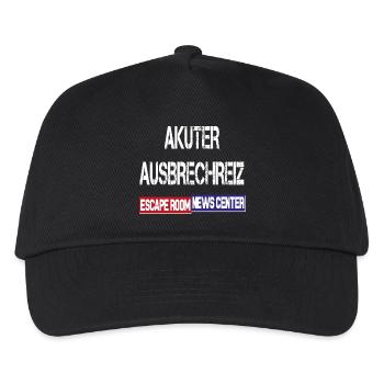 Akuter Ausbrechreiz - Kinder Basecap - Schwarz - Vorne