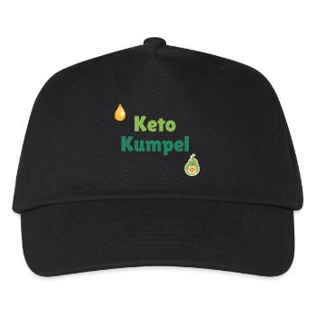 Keto Kumpel - Kinder Basecap - Schwarz - Vorne