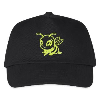 biene hummel comic - Kinder Basecap - Schwarz - Vorne