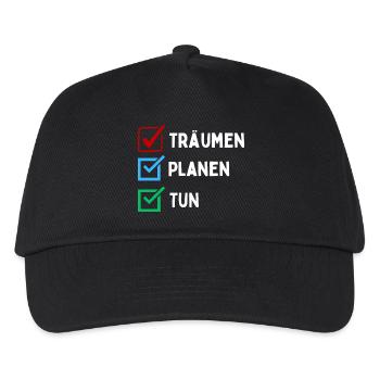 Dreaming Plan Do Checklist Design Colorful Red Blue - Kids’ Baseball Cap - black - Front