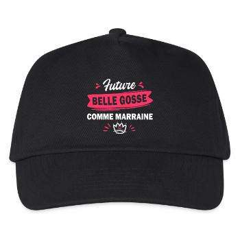future belle gosse / t-shirt bébé fille - Casquette de baseball Enfant - noir - Devant