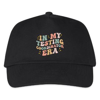 My Testing Coordinator Era Groovy Teacher Test Day - Kids’ Baseball Cap - black - Front