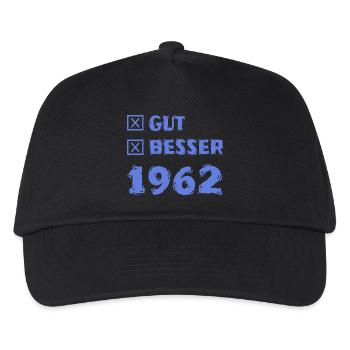 Besser 1962 - Kinder Basecap - Schwarz - Vorne