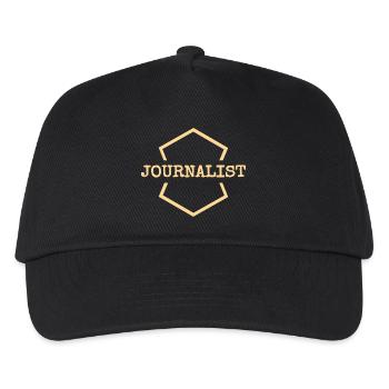 Journalist - Kinder Basecap - Schwarz - Vorne