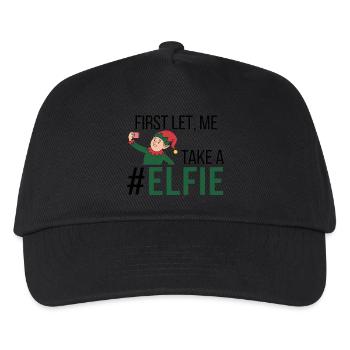 TAKE A #ELFIE - Kinder Basecap - Schwarz - Vorne