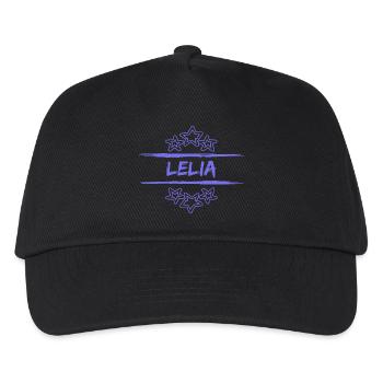 Geschenk für Lelia - Kinder Basecap - Schwarz - Vorne