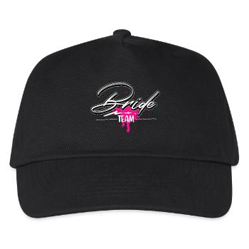 Team Braut - Kinder Basecap - Schwarz - Vorne