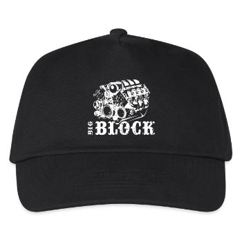 V8 Bigblock Moteur Musclecar Icône Illustration - Casquette de baseball Enfant - noir - Devant