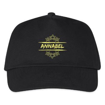 Annabel Annabel - Kinder Basecap - Schwarz - Vorne