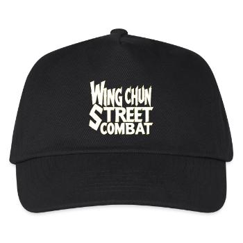 Wing Chun street combat shirt tough - Kids’ Baseball Cap - black - Front