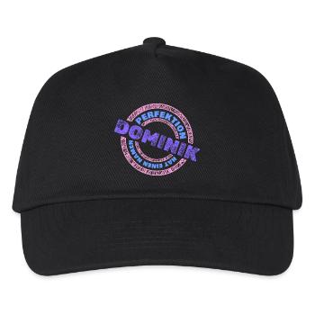 Dominik - Kids’ Baseball Cap - black - Front