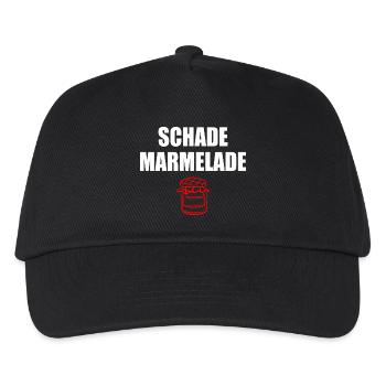 Schade Marmelade - Kinder Basecap - Schwarz - Vorne