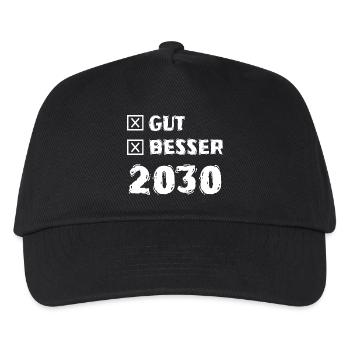 Gut 2030 - Kinder Basecap - Schwarz - Vorne