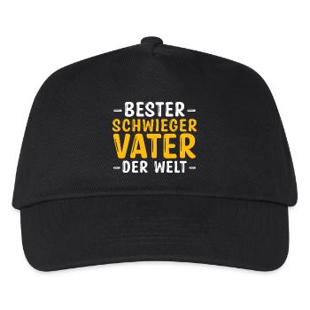 Schwiegerpapa Bester Schwiegervater - Kinder Basecap - Schwarz - Vorne