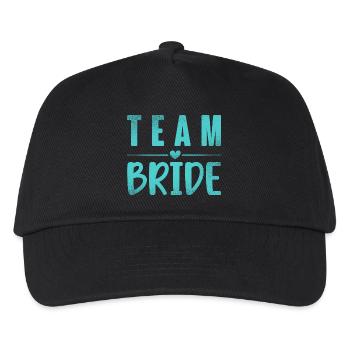 Team Braut - Kinder Basecap - Schwarz - Vorne