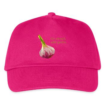 Go Ahead Add Garlic - Kids’ Baseball Cap - fuchsia - Front