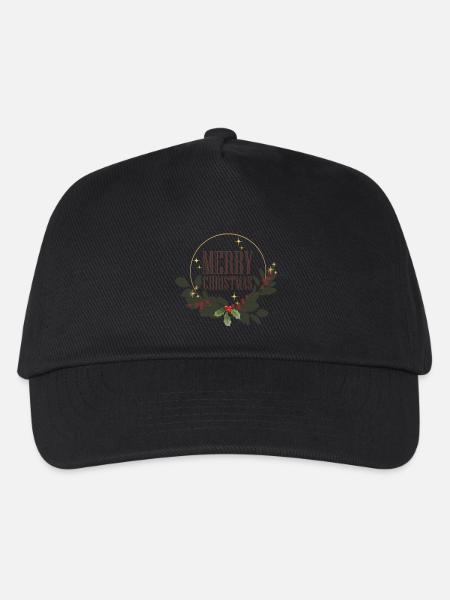 Merry Christmas 1 - Kinder Basecap - Schwarz