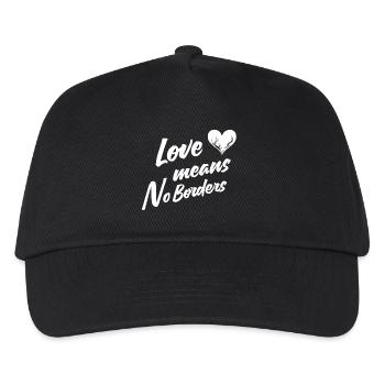 L’amour signifie qu’il n’y a pas de frontières - Casquette de baseball Enfant - noir - Devant
