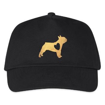 Pug Gold Dog Heart Pug Life Dog Love Fan Walk - Kids’ Baseball Cap - black - Front
