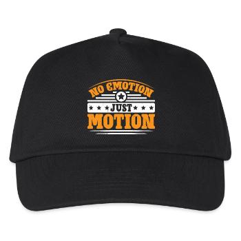 No Emotion Just Motion 7 - Kinder Basecap - Schwarz - Vorne